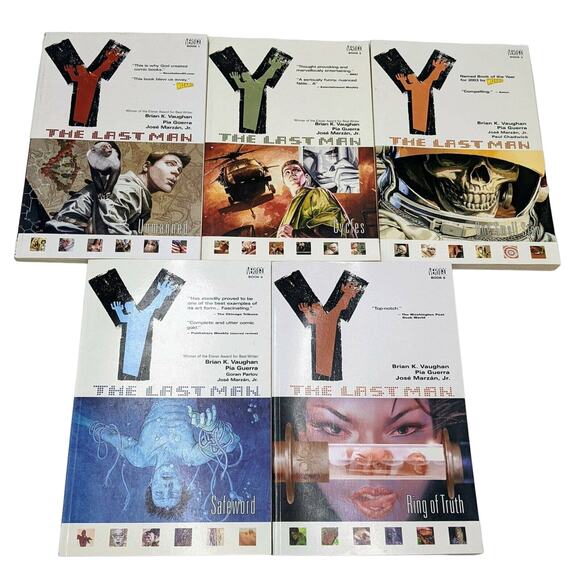 Y: The Last Man Graphic Novel Lot Pre-Owned(Vertigo) 1-5 Trade Paperback TPB - Picture 1 of 3